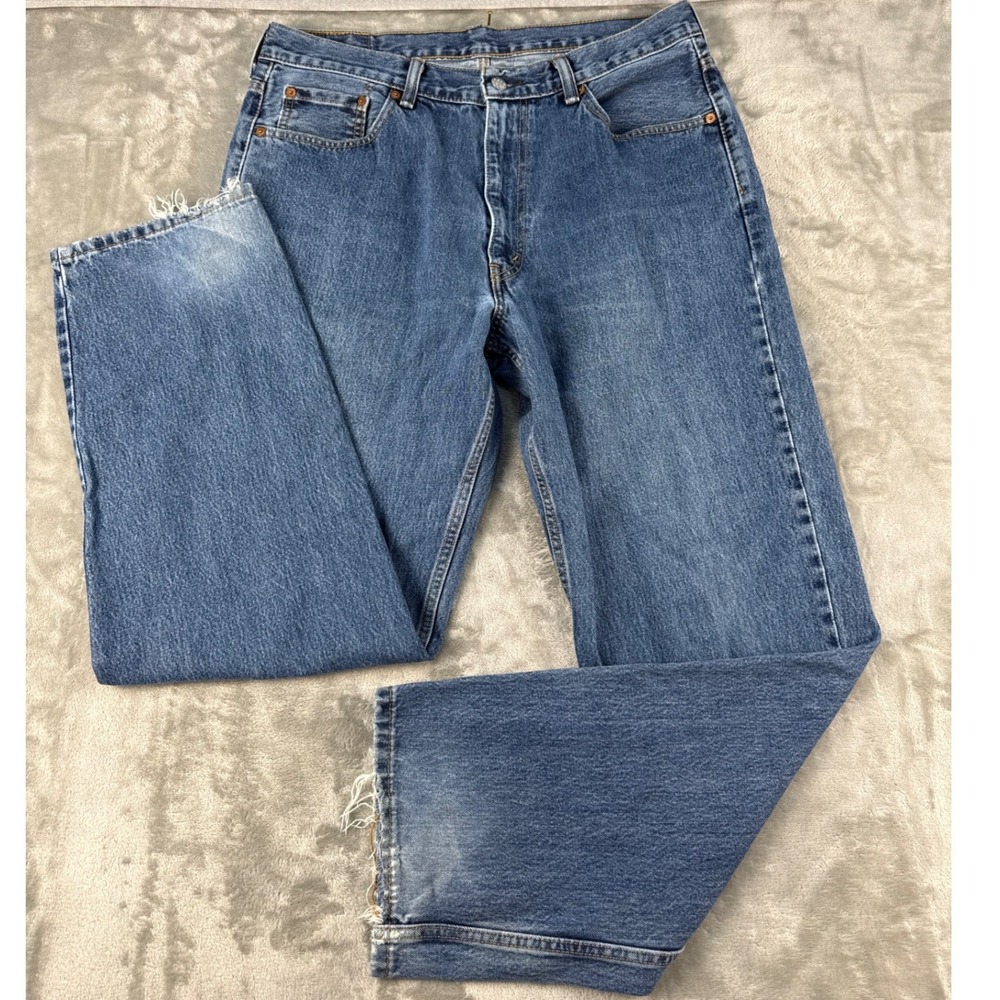 Levi's Jeans Mens 36x32 550 Relaxed Fit Blue Tapered Leg Denim EUC